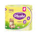 Туалетная бумага Plushe Classic Ромашка 4 рулона, 2-х слойная, 18 м 1/12